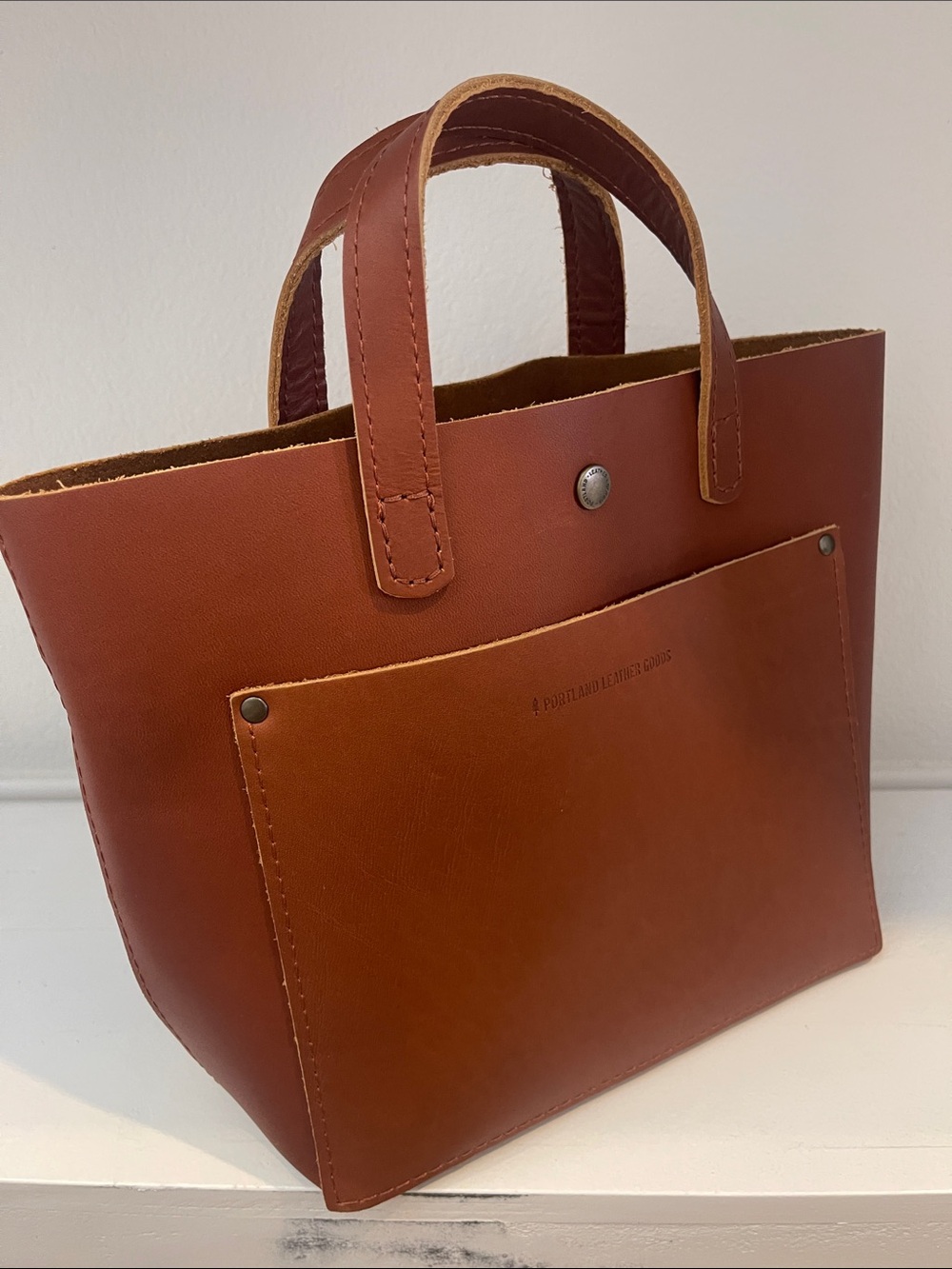 Portland Leather Mini Crossbody in Honey Like New
